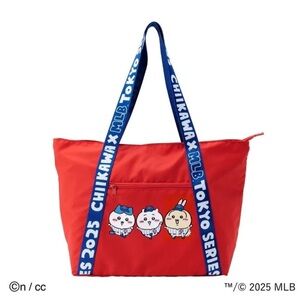 Chiikawa MLB TOKYO SERIES 2025 Tote Bag Chicago Cubs